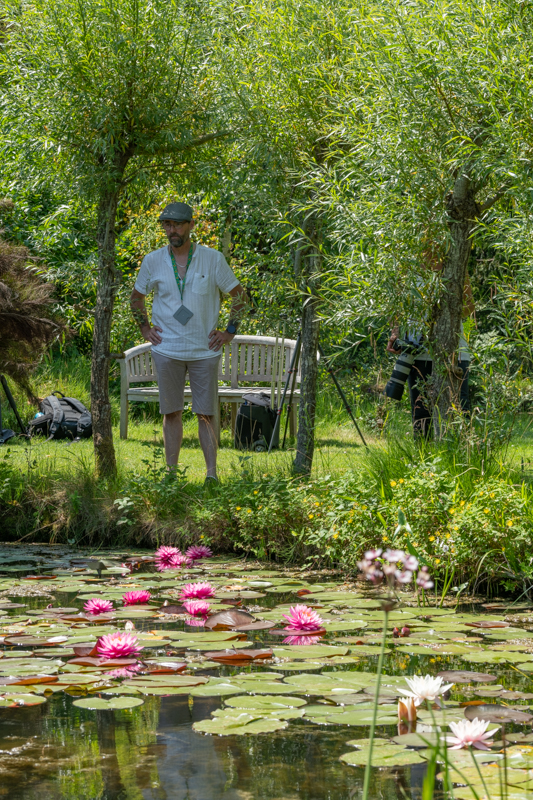 Paul contemplating lilies