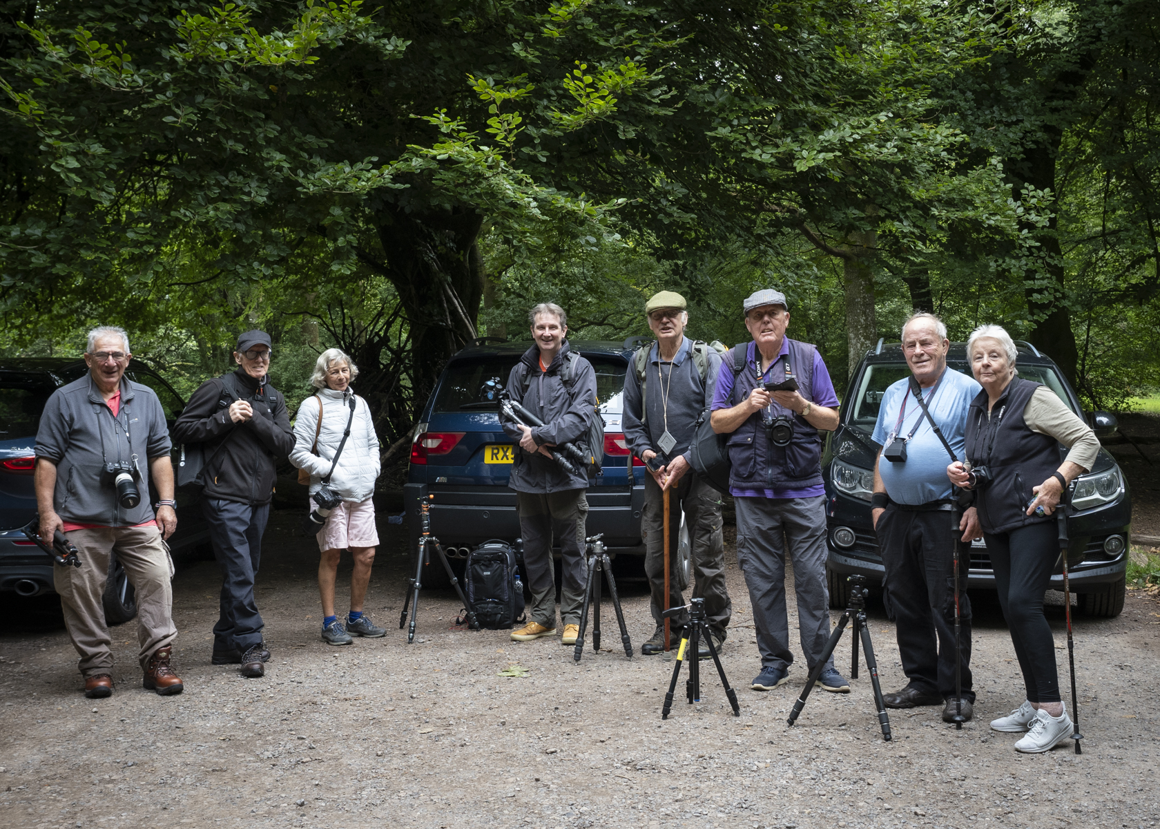 Photo of club members at Savernake forest